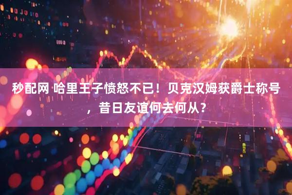秒配网 哈里王子愤怒不已！贝克汉姆获爵士称号，昔日友谊何去何从？