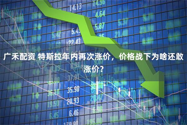 广禾配资 特斯拉年内再次涨价，价格战下为啥还敢涨价？