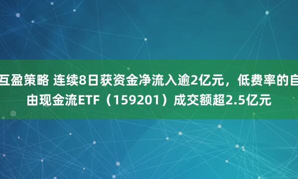 互盈策略 连续8日获资金净流入逾2亿元，低费率的自由现金流ETF（159201）成交额超2.5亿元