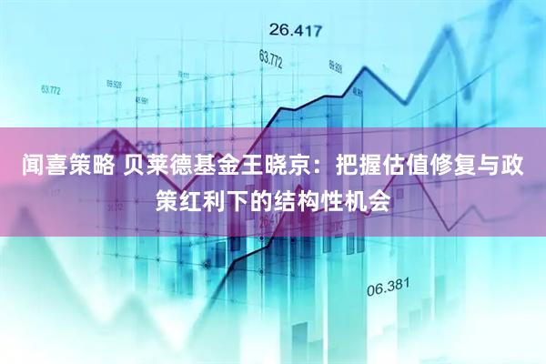 闻喜策略 贝莱德基金王晓京：把握估值修复与政策红利下的结构性机会